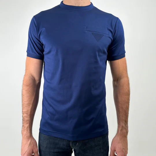 Lanka Navy Pocket & Triangle T-Shirt - Navy